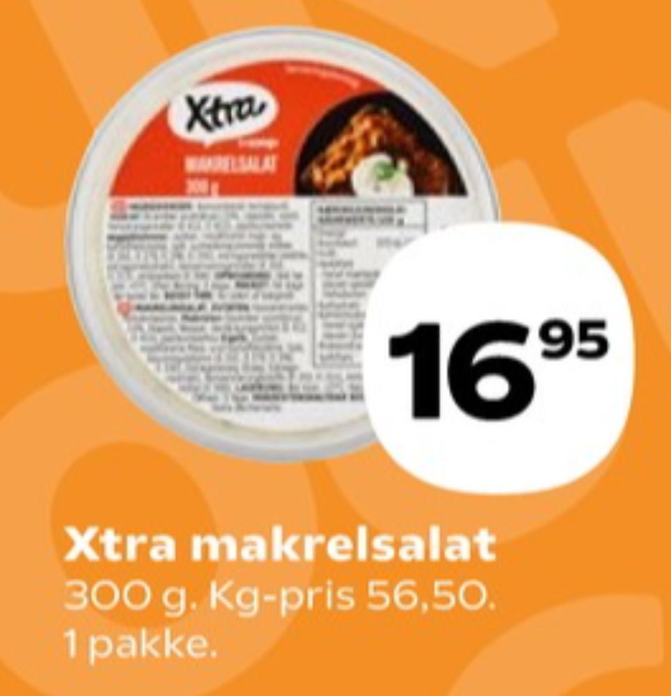 Xtra, Makrelsalat
