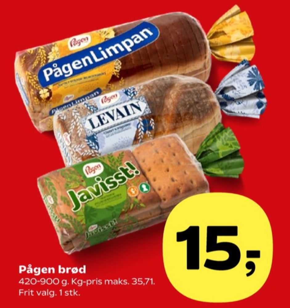 Pågen Javisst, Boller