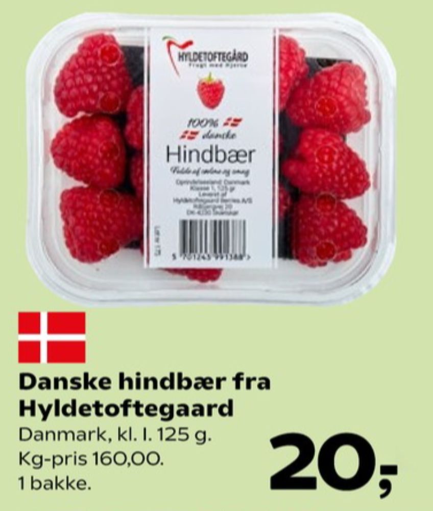 Hyldetoftegaard, Hindbær