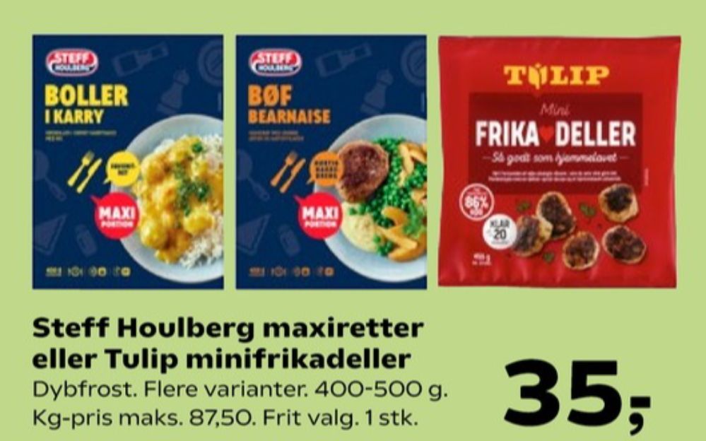 Tulip, Mini Frikadeller