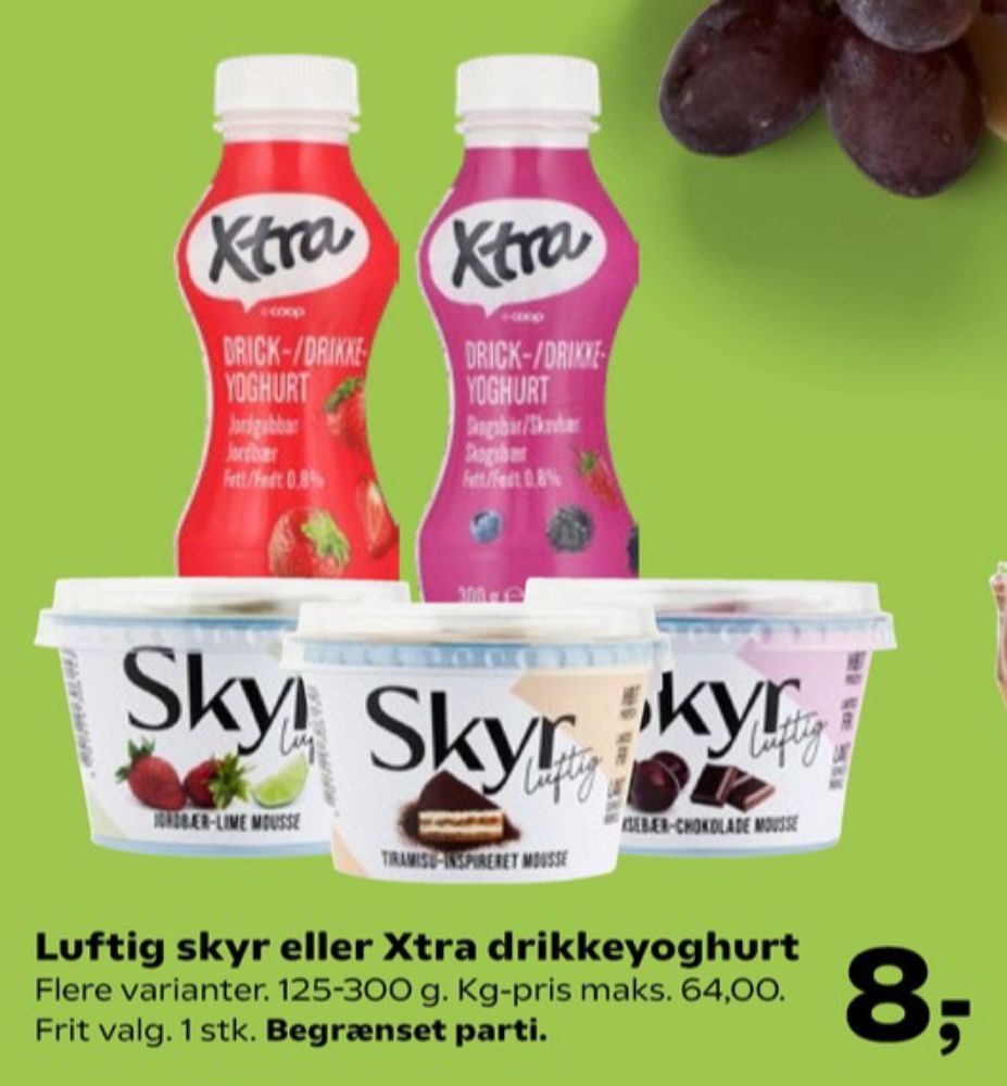 Xtra, Drikkeyoghurt Jordbær