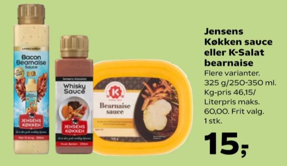 Jensens Køkken, Whisky Sauce