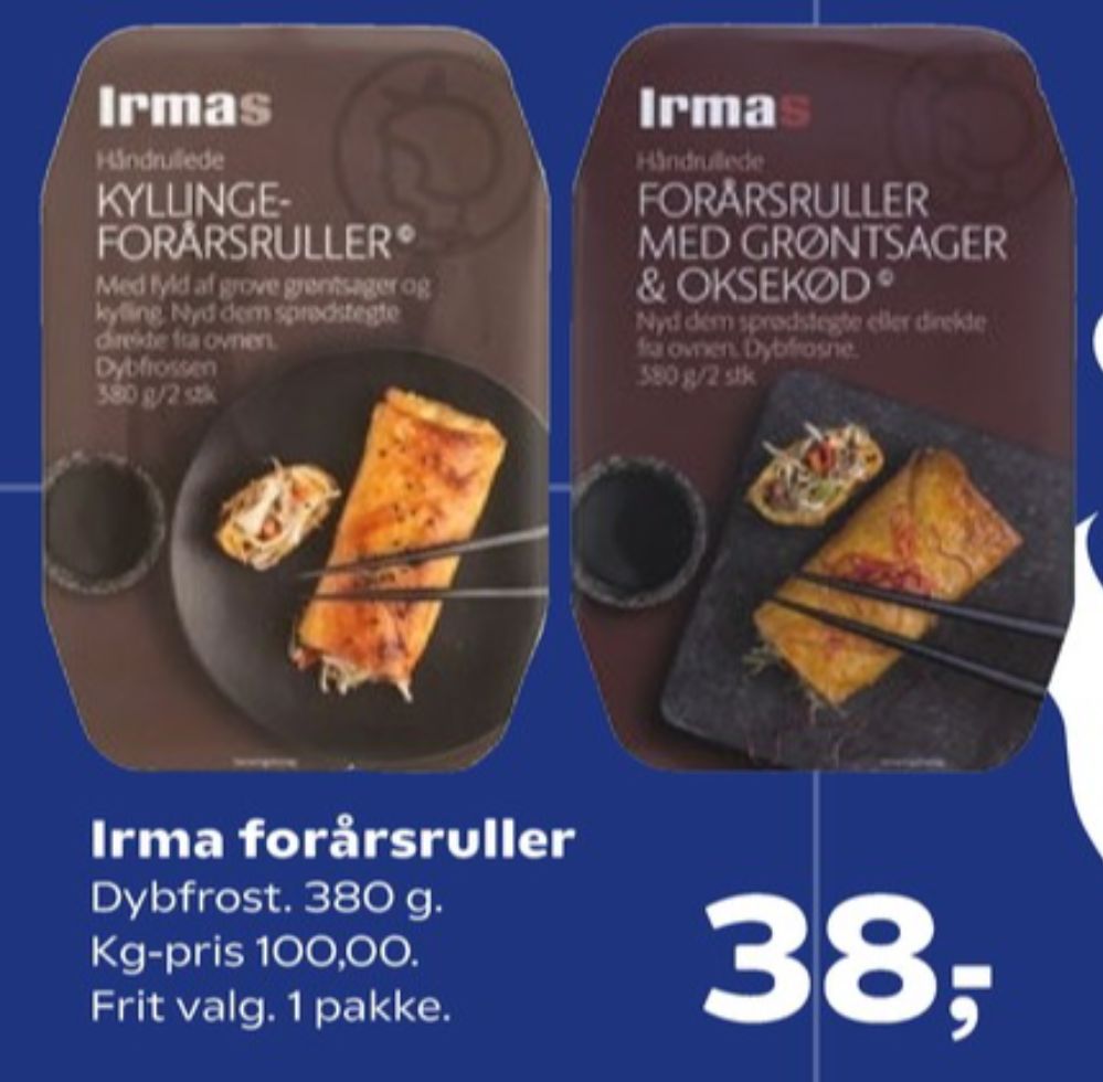 Irmas, Forårsruller med Grøntsager & Oksekød