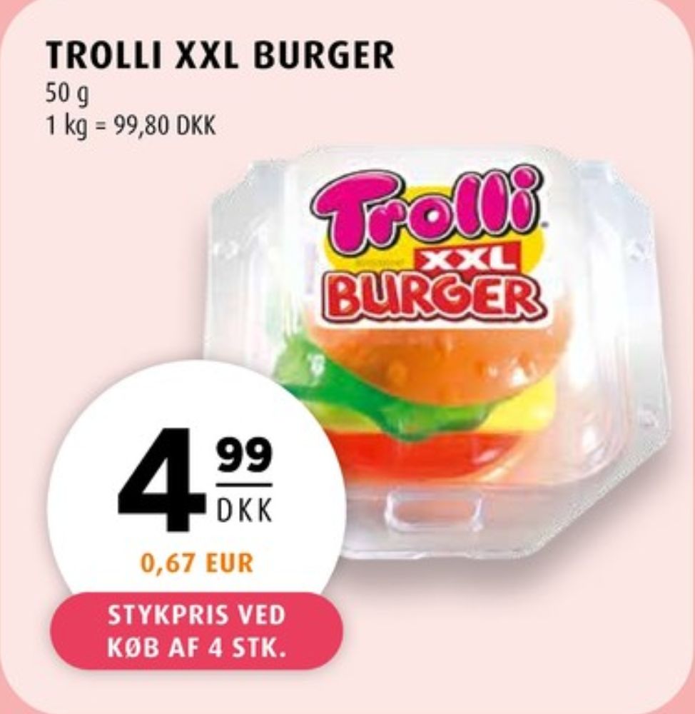 Trolli Mini Burger, Slik