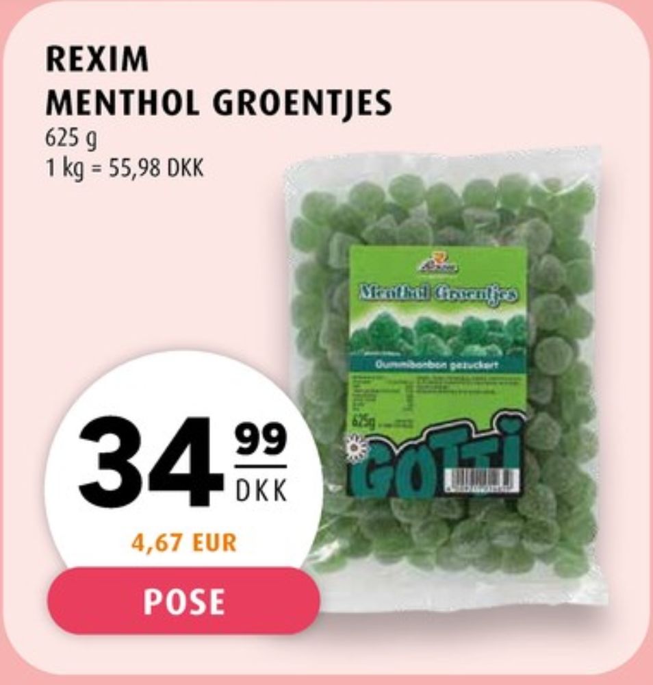 Rexim Gotti , Menthol Groentjes