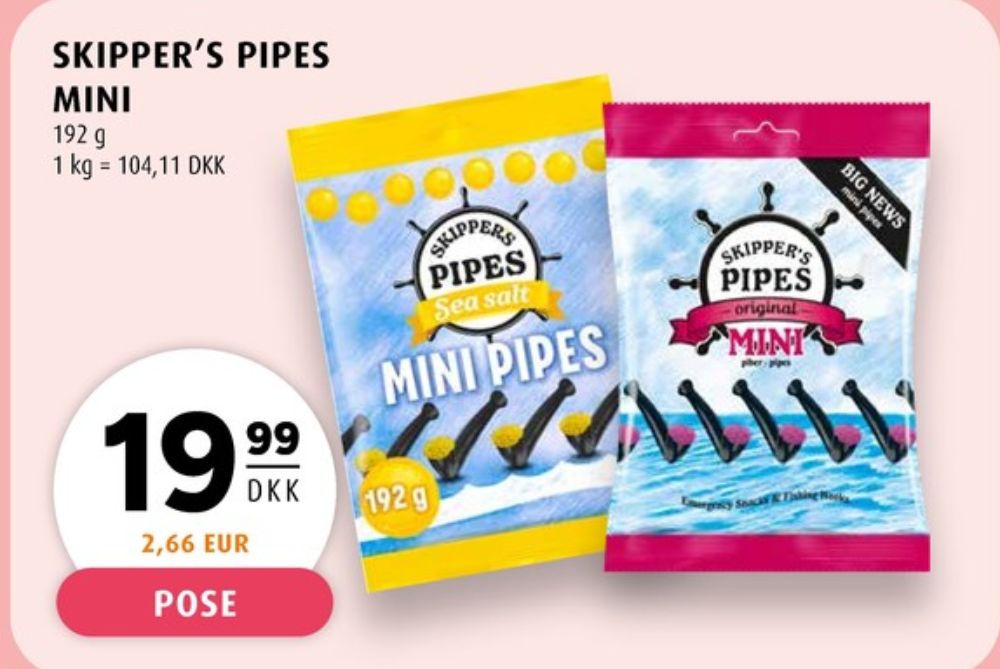 Skippers Pipes, Lakridspiber Mini