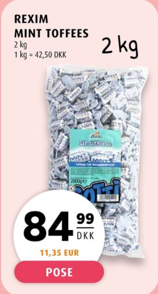 Rexim, Karameller