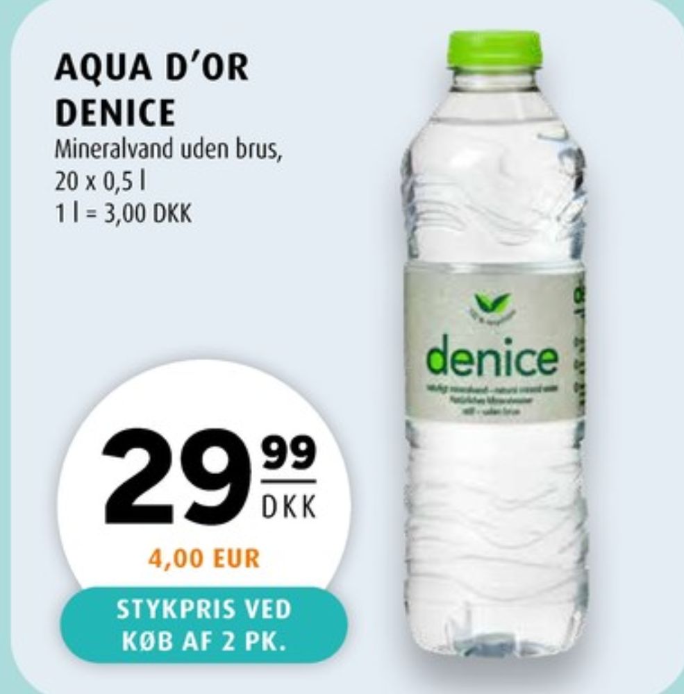 Denice, Kildevand 20 pk.