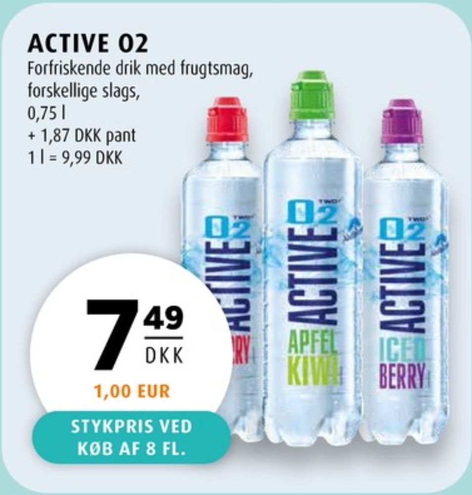 Active O2, Mineralvand Iced Berry