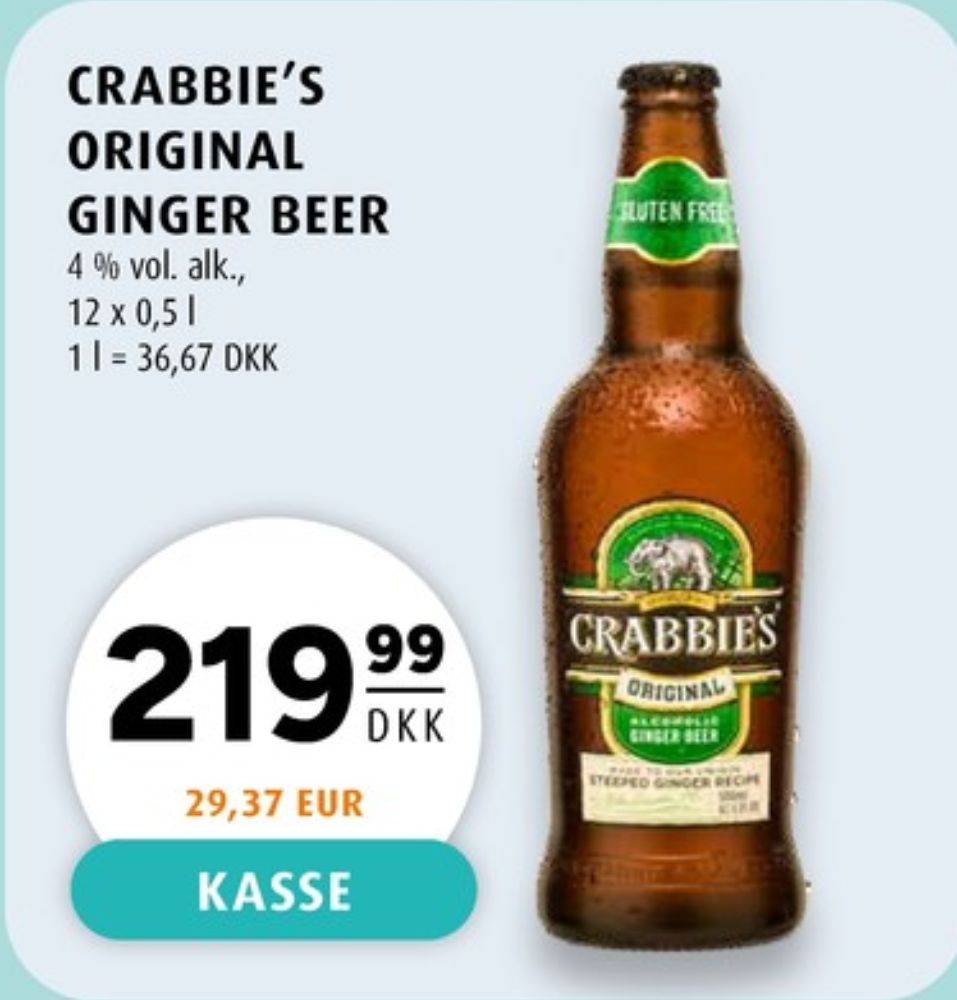 Crabbies Ginger Beer , Specialøl 12 pk.