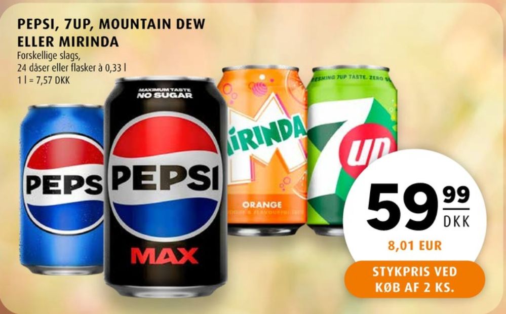 Pepsi Max, Cola 24 pk.