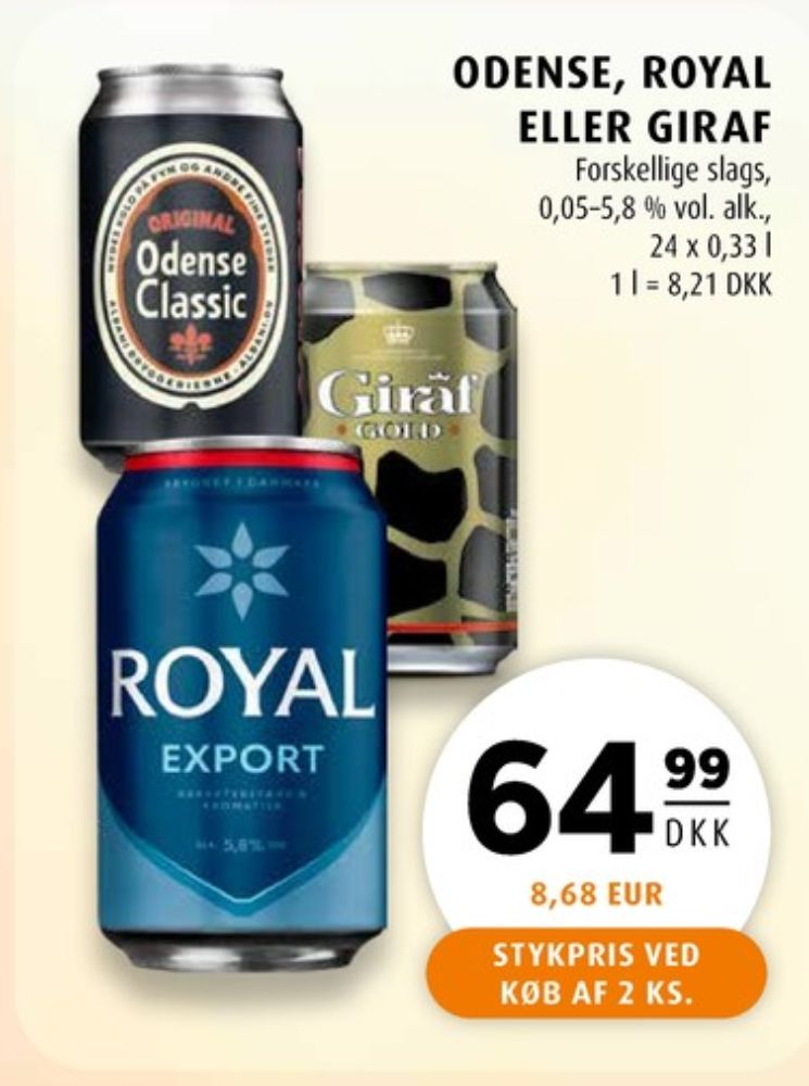 Odense Classic, Øl 24 pk.