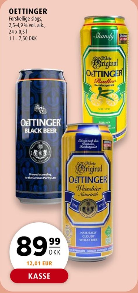 Oettinger Weissbier, Specialøl 24 pk.