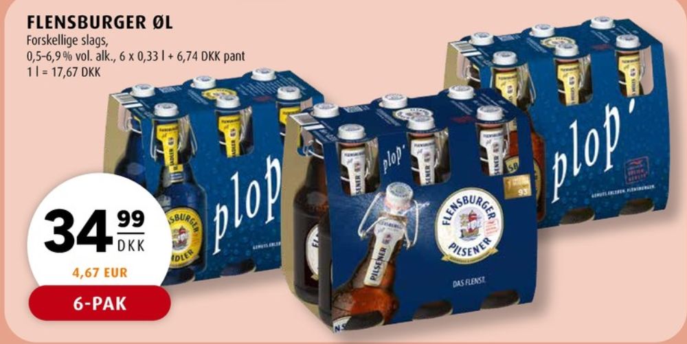 Flensburger Plop, Specialøl 6 pk.