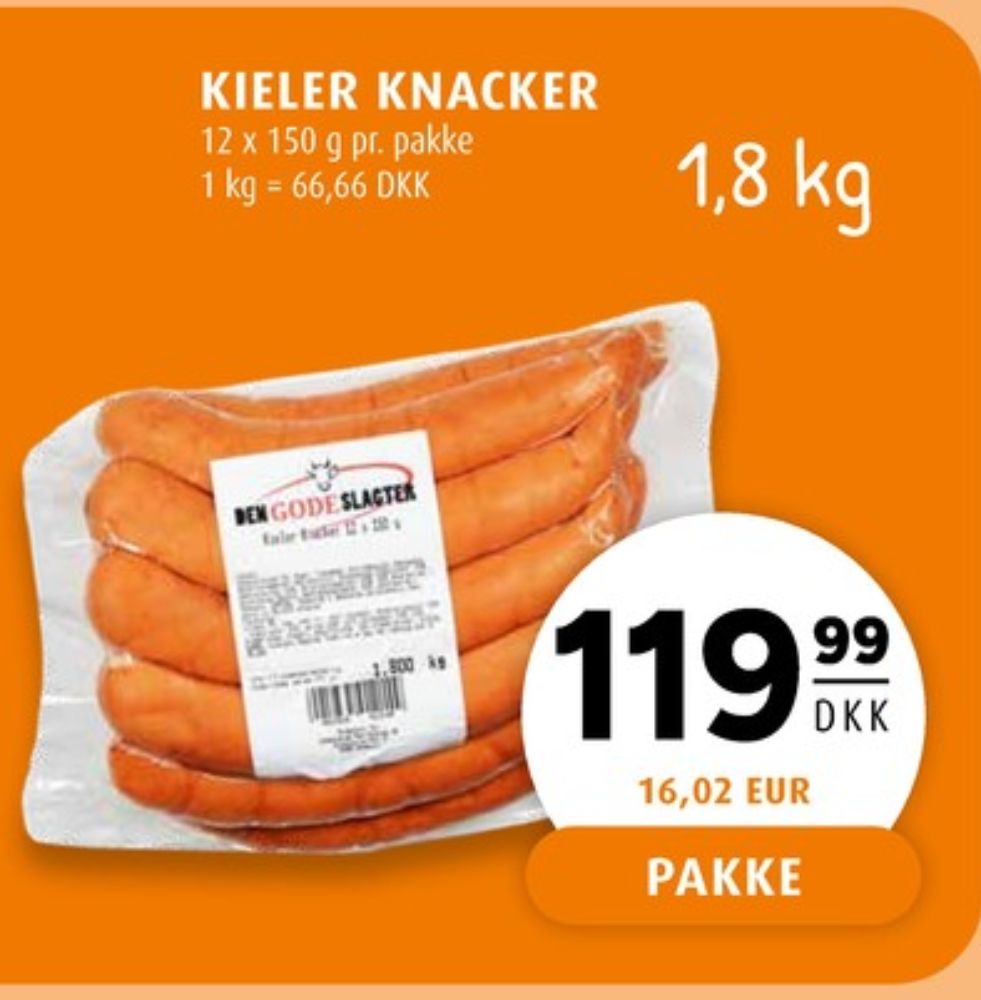 Den Gode Slagter, Knækpølser