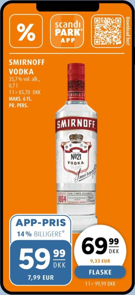 Smirnoff, Vodka