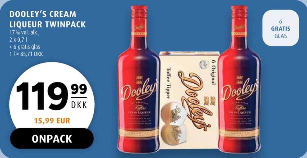 Dooleys Toffiee, Likør