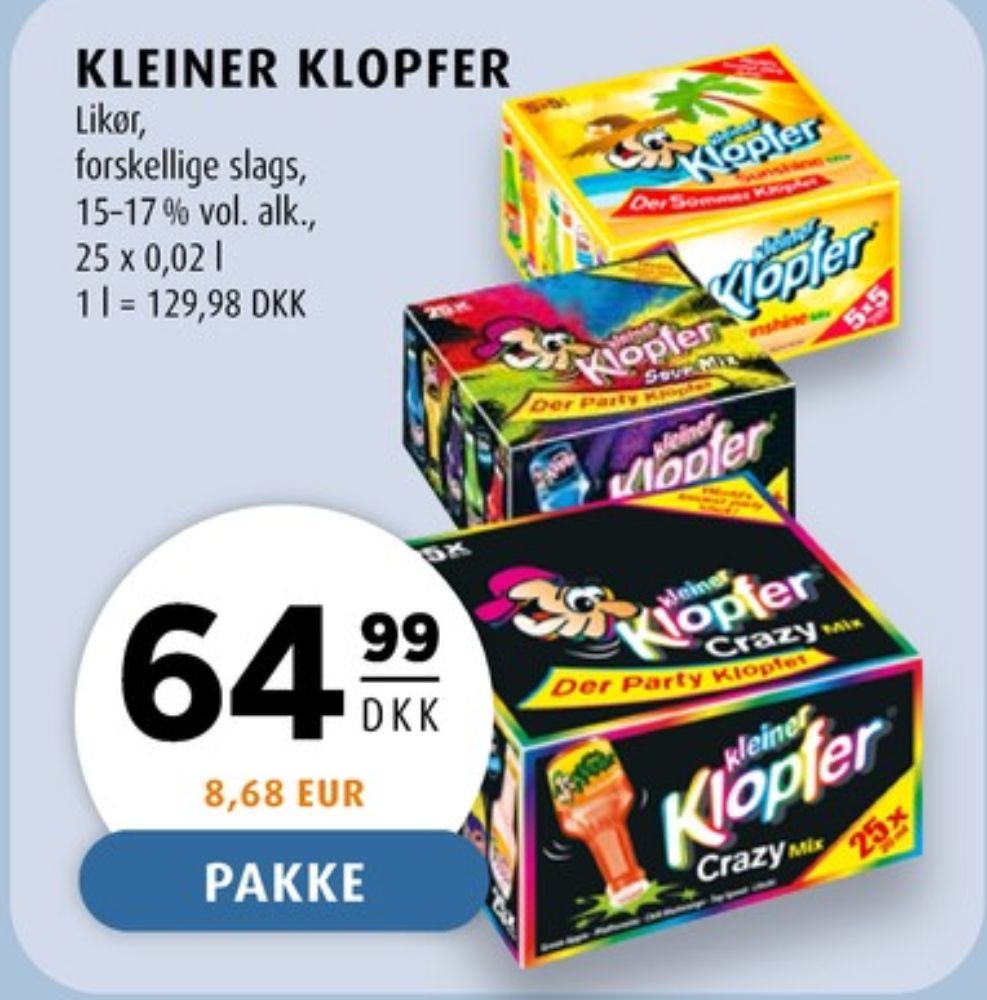 Kleiner Klopfer Sunshine Mix, Shots