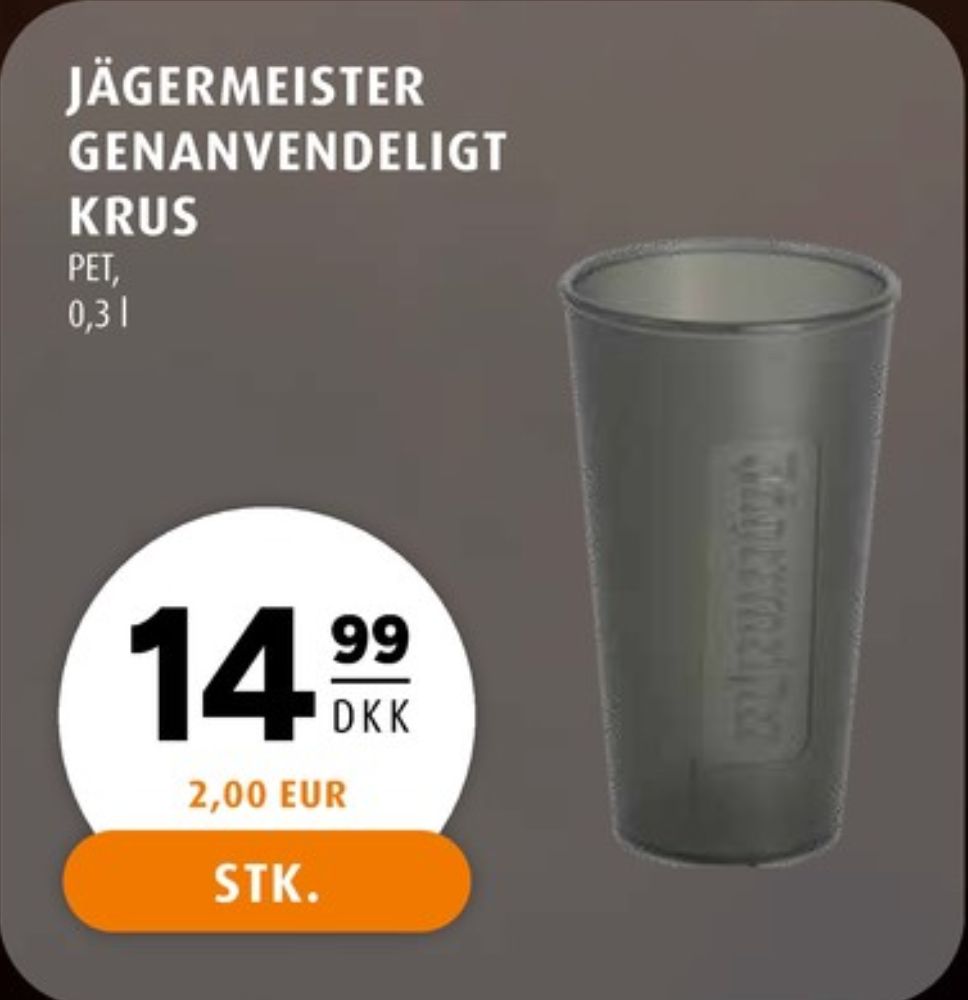 Jägermeister, Krus