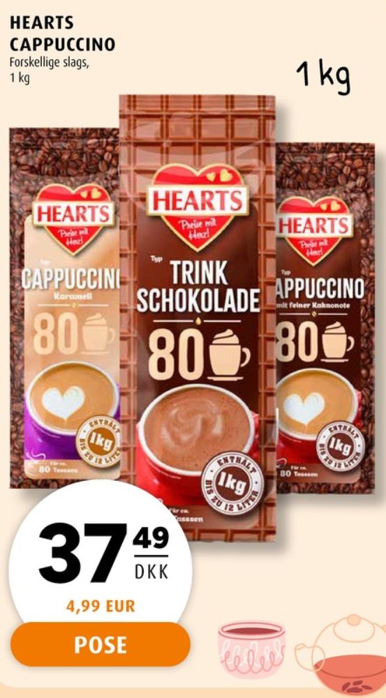 Hearts, Kakaodrikspulver