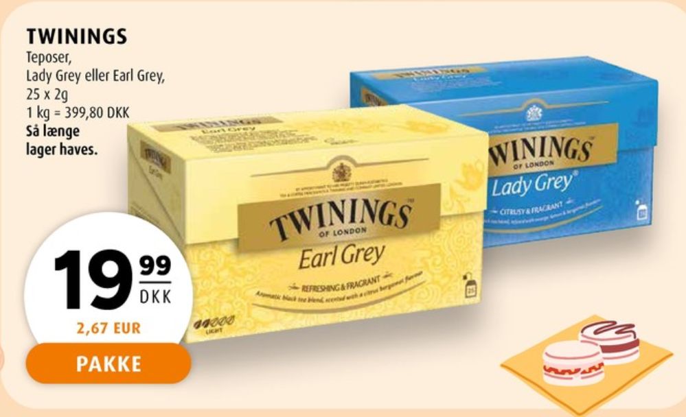 Twinings, Tebreve