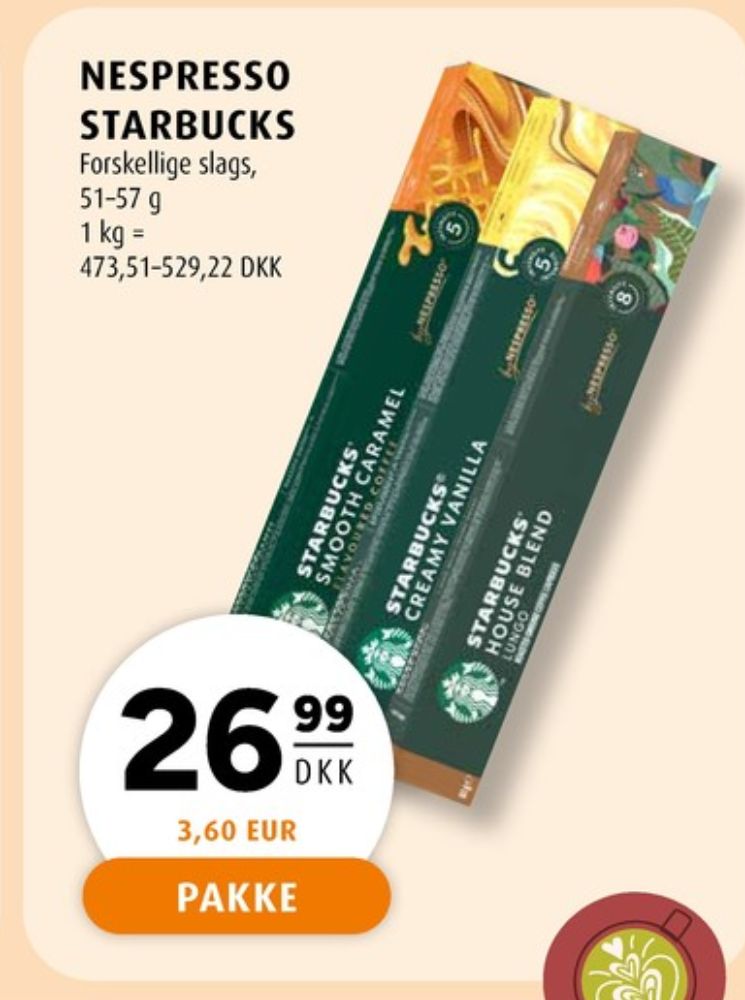 Starbucks Smooth Caramel, Kaffekapsler