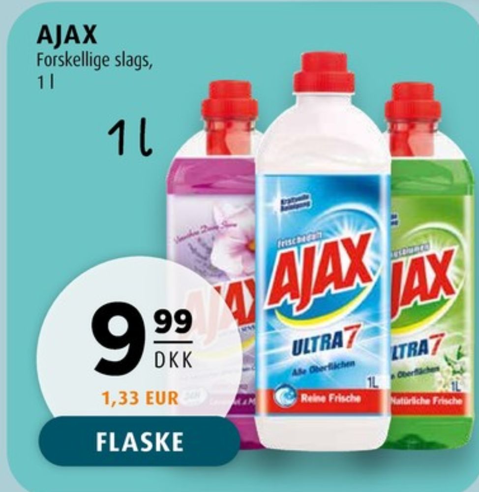 Ajax, Rengøring - universal