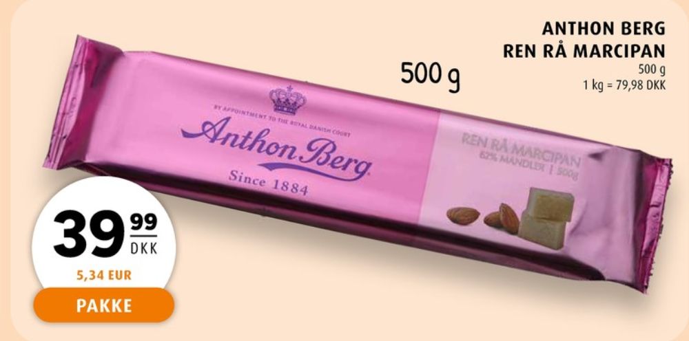 Anthon Berg, Marcipan