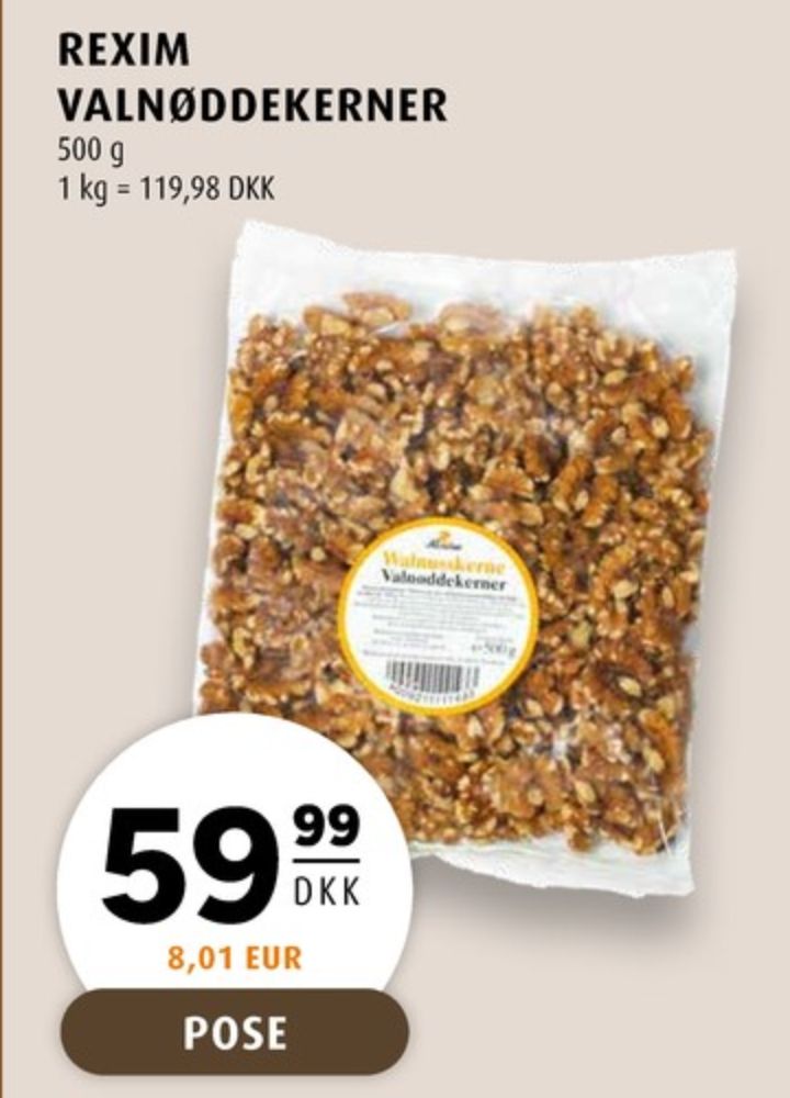 Rexim, Valnøddekerner