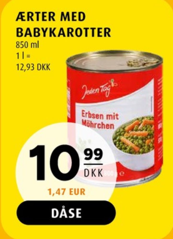Jeden Tag, Ærter & Karotter