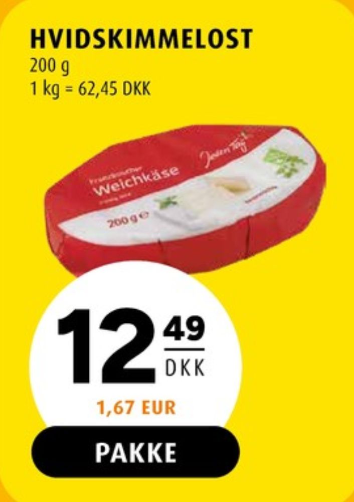 Jeden Tag, Flødeost
