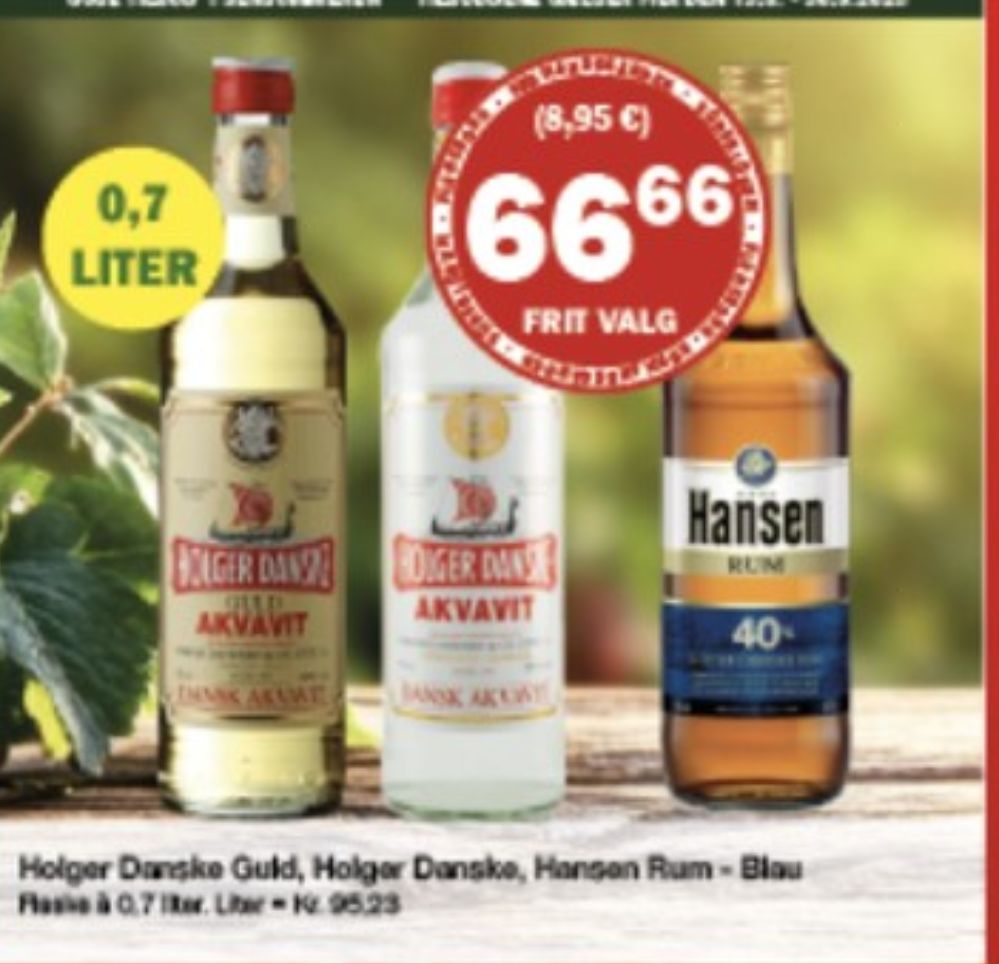 Holger Danske, Akvavit