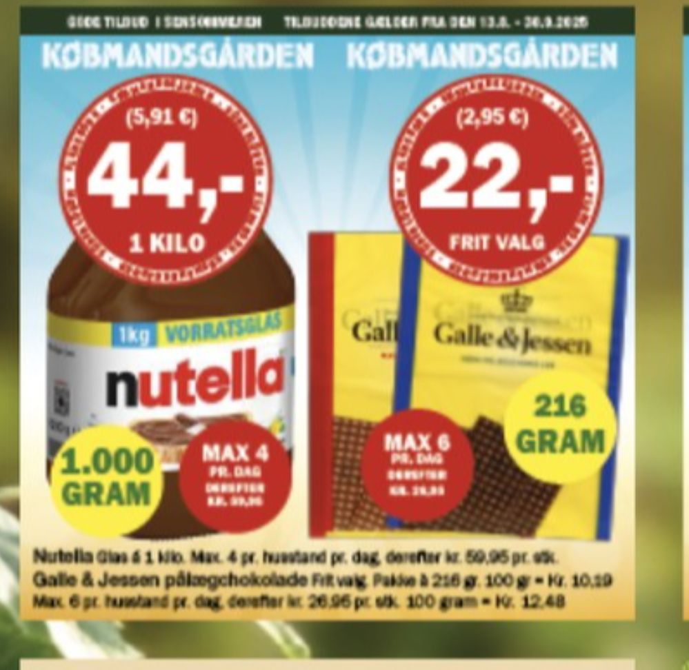 Galle & Jessen, Pålægschokolade Mørk