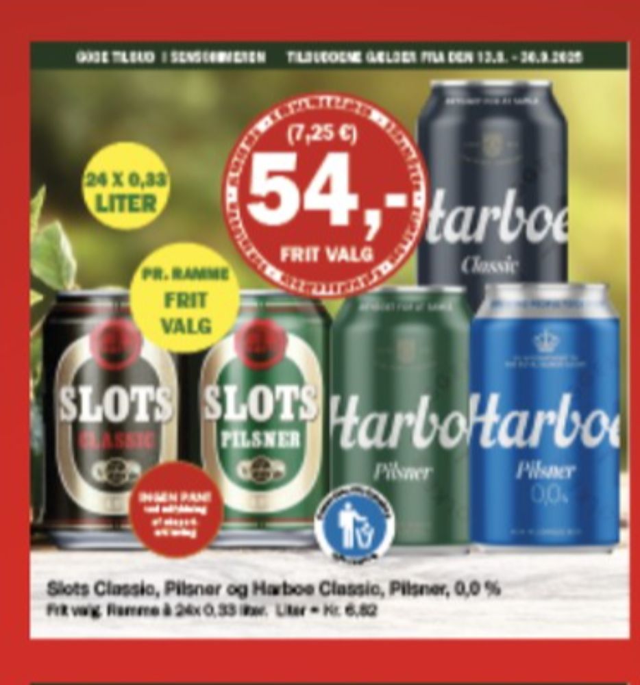 Slots Classic, Øl 24 pk.