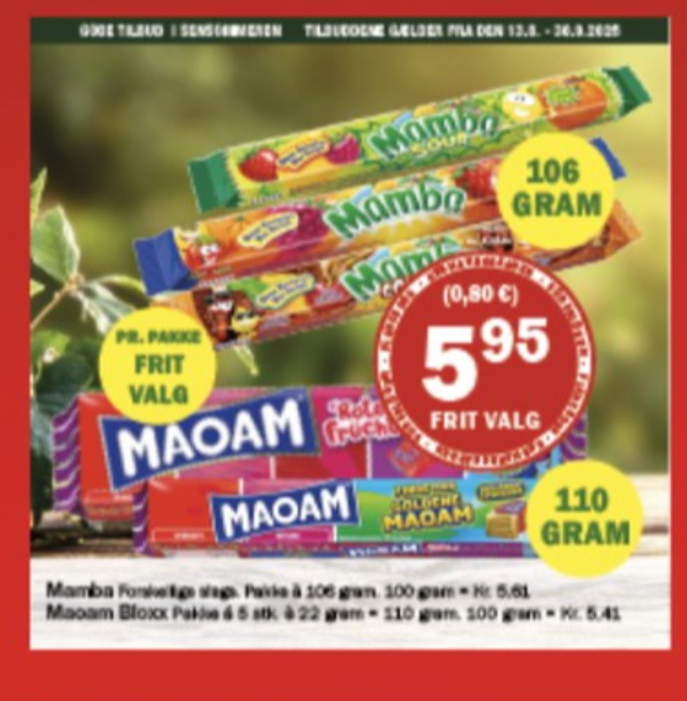 Maoam, Karameller