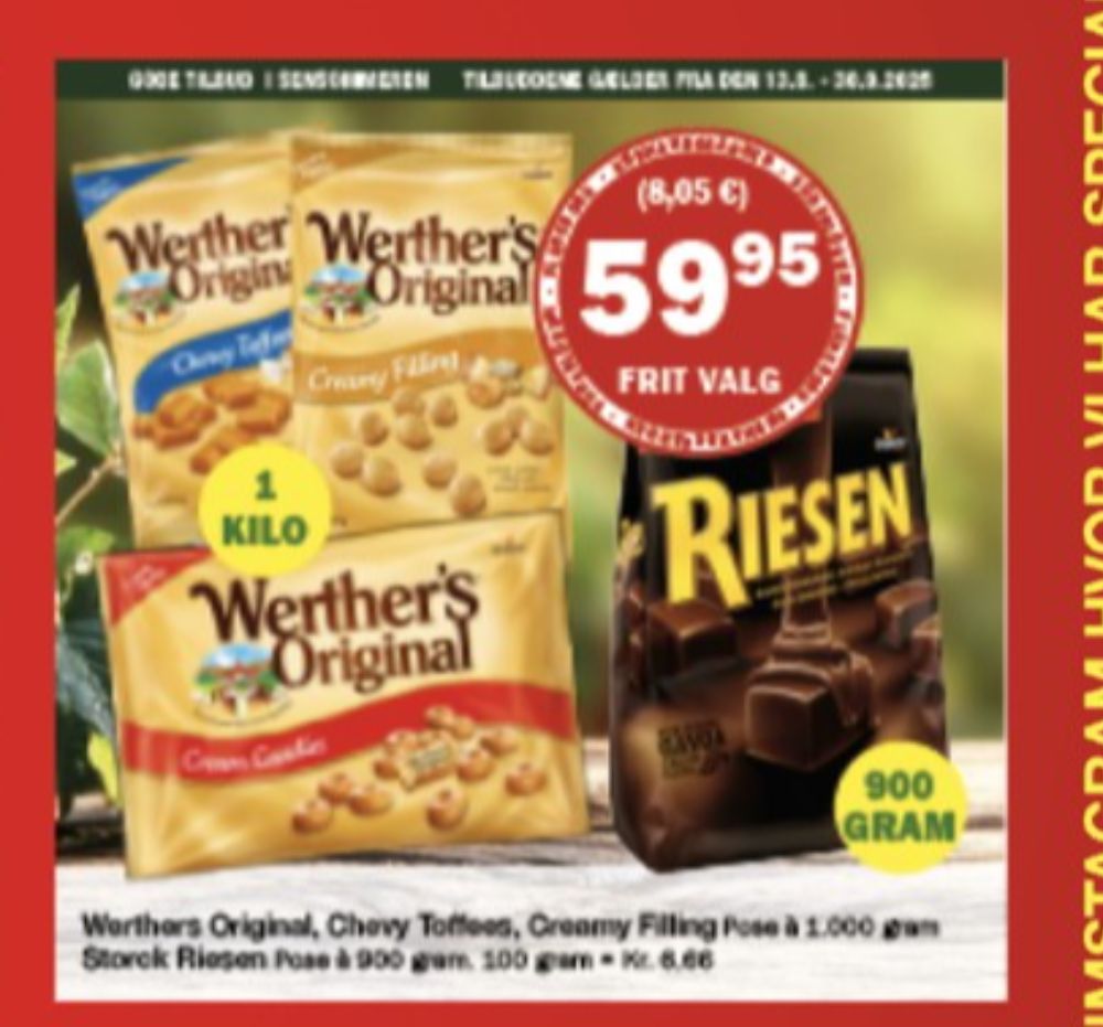 Werthers Original, Karameller Creamy Filling