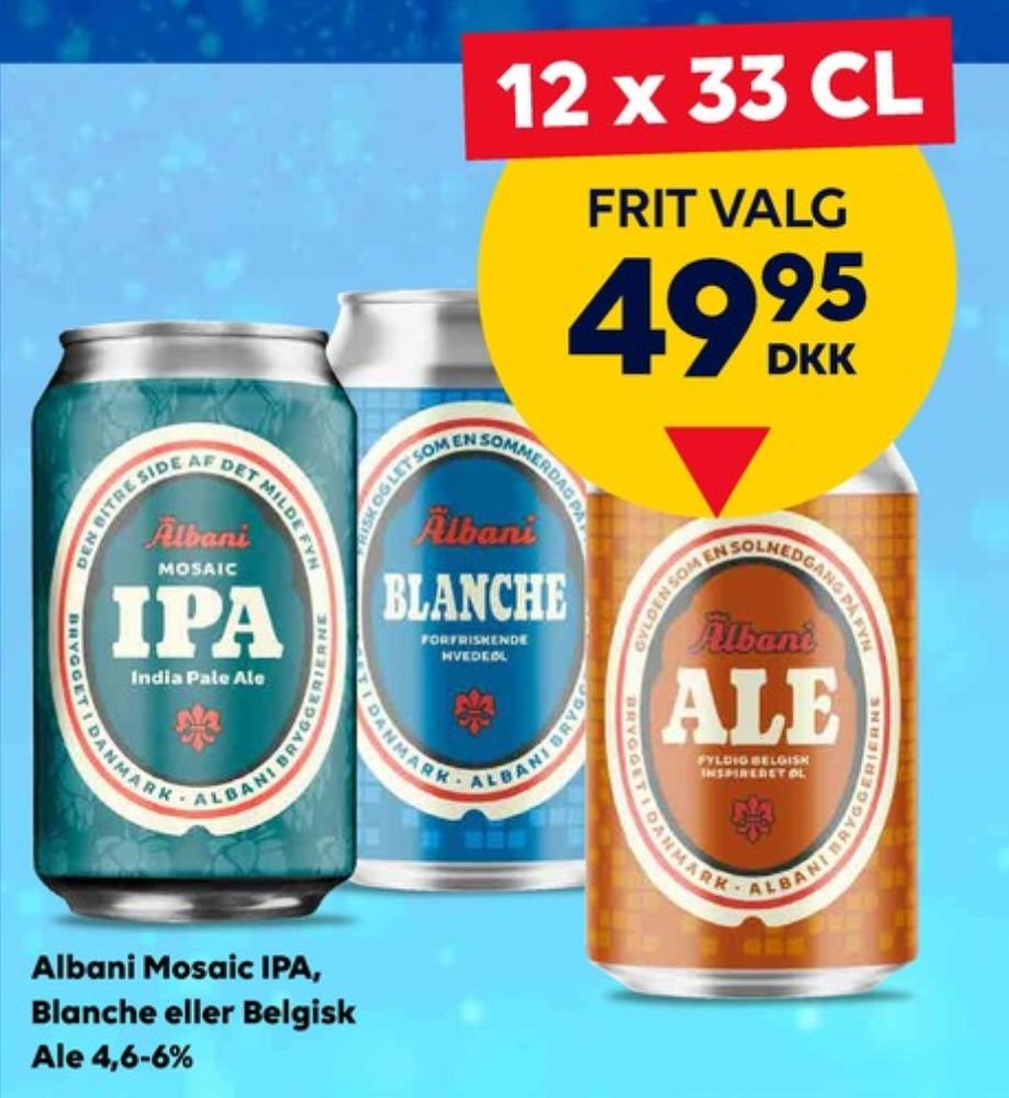 Albani Mosaic IPA, Specialøl 12 pk.