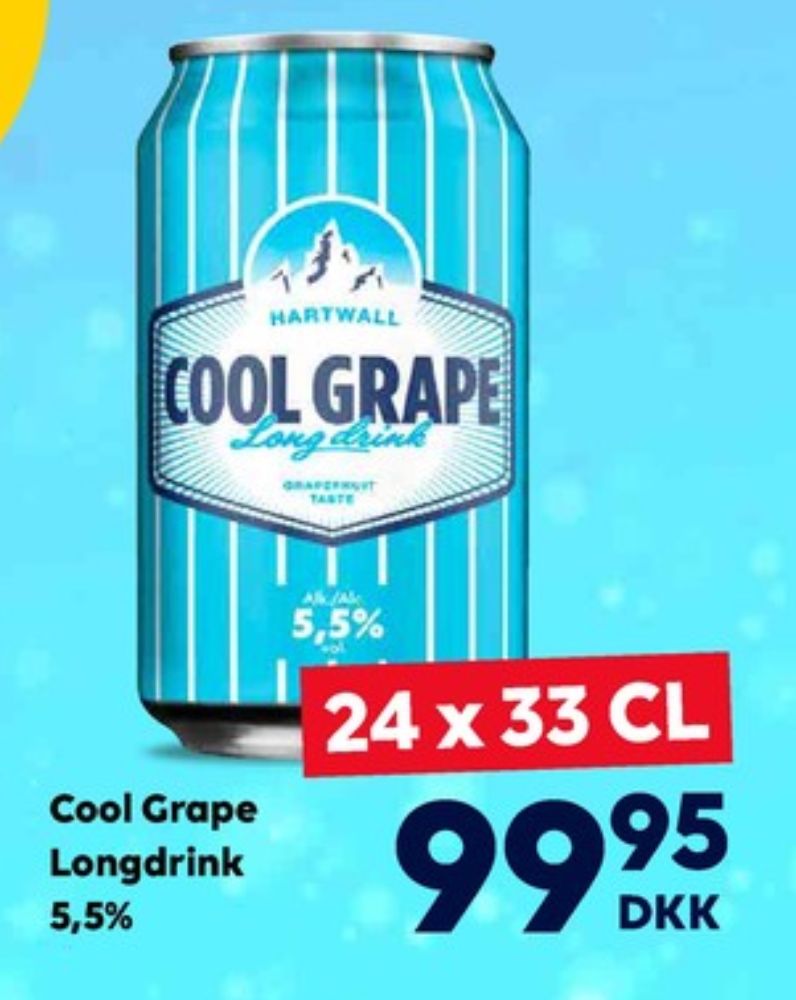 Hartwall Cool Grape Long Island, Cool Grape Long Island RTD 24 pk.