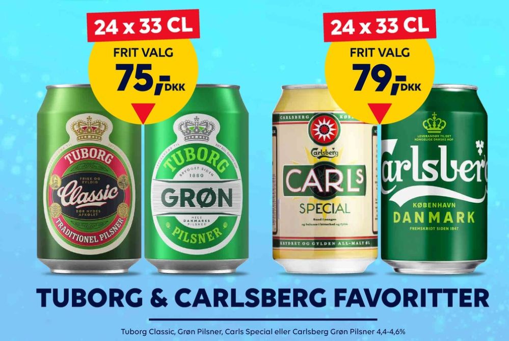 Tuborg Classic, Øl 24 pk.