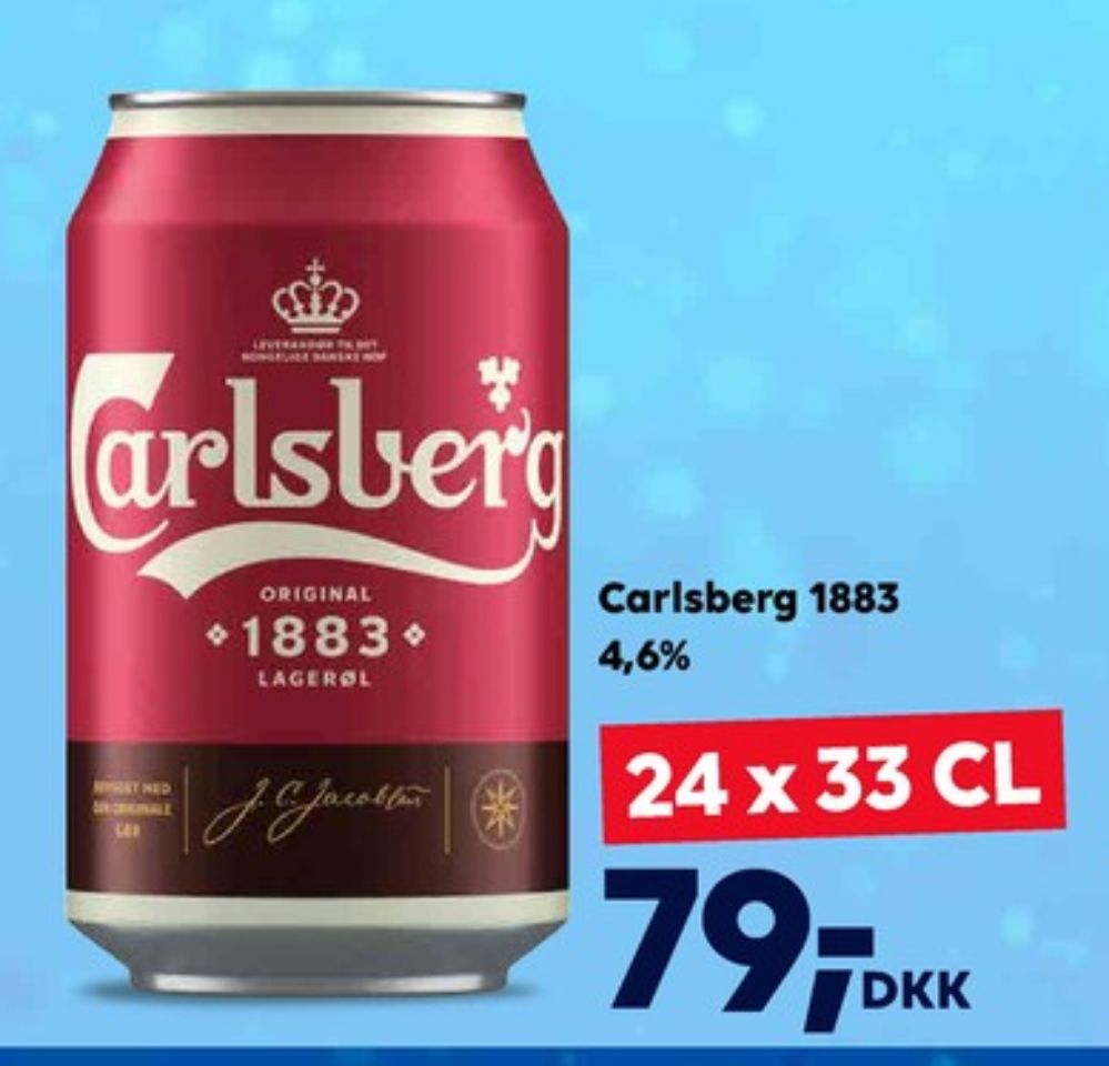 Carlsberg 1883, Øl 24 pk.