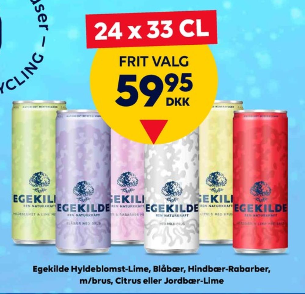 Egekilde Citrus, Mineralvand med brus 24 pk.