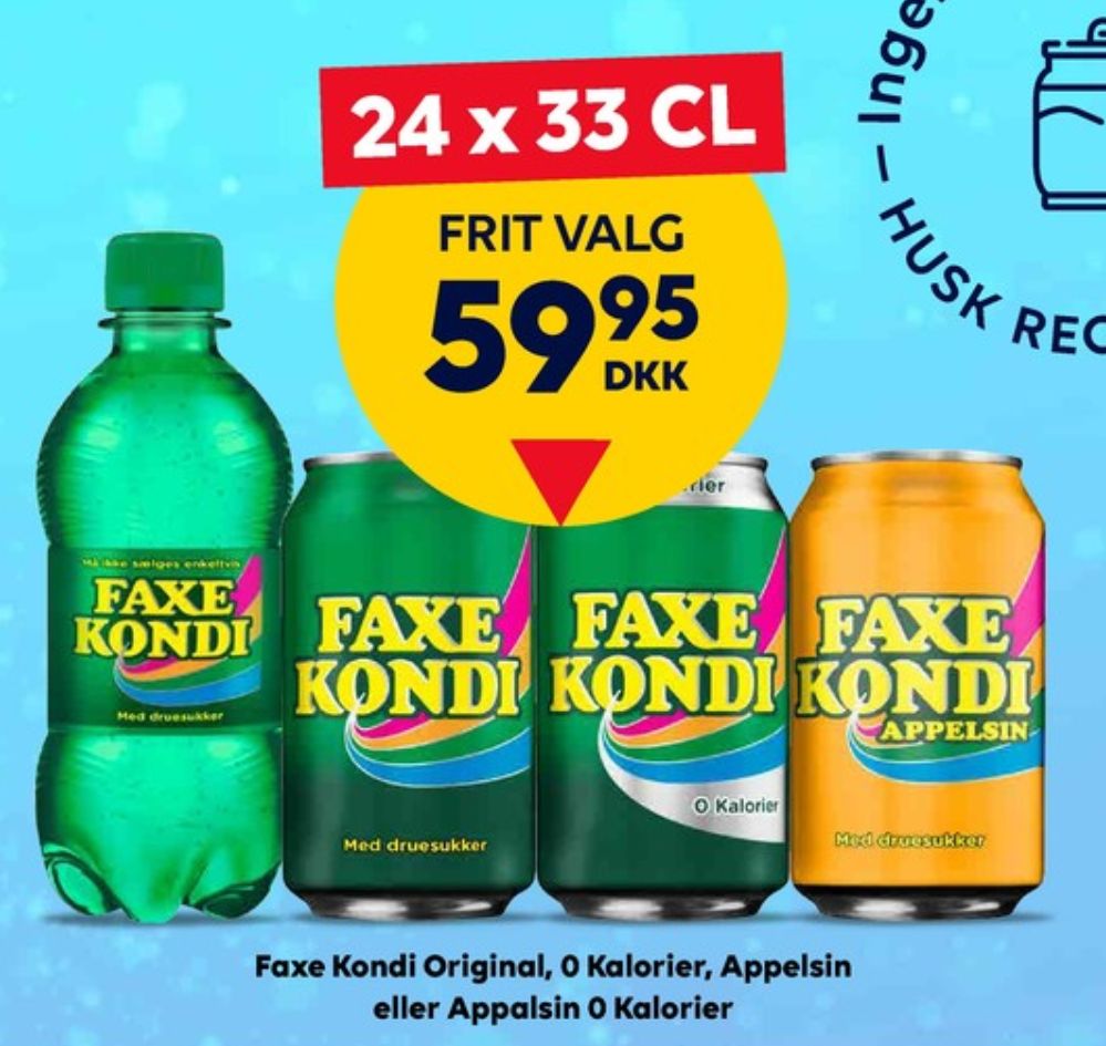 Faxe Kondi 0 Kalorier, Sportssodavand 24 pk.