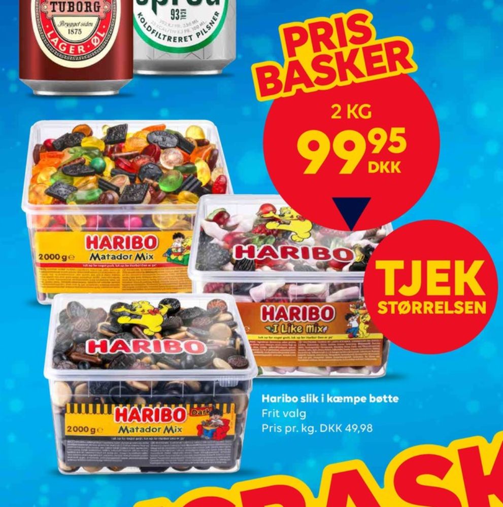 Haribo Matador Mix, Slikbøtter