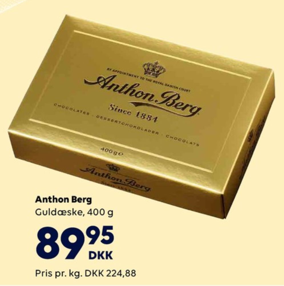Anthon Berg Guldæske, Dessertchokolade