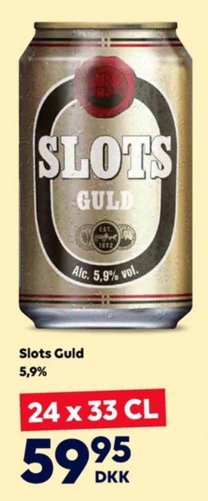 Slots Guld, Øl 24 pk.