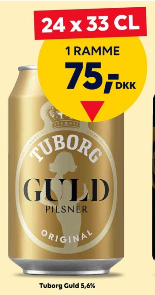 Tuborg Guld, Øl 24 pk.