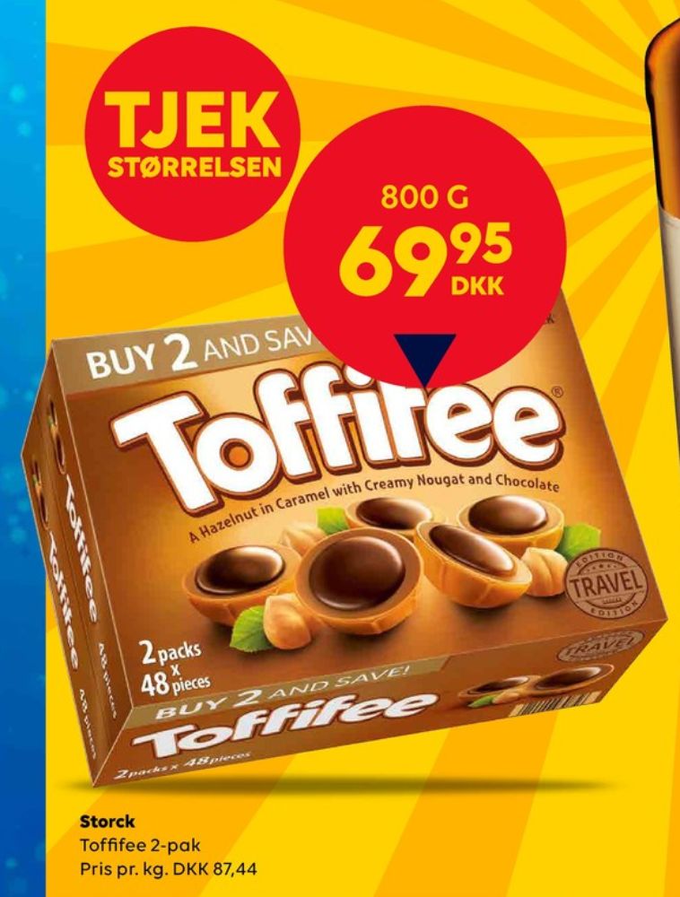 Toffifee, Dessertchokolade
