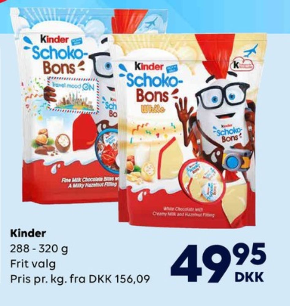 Kinder Schoko Bons, Chokoladeposer