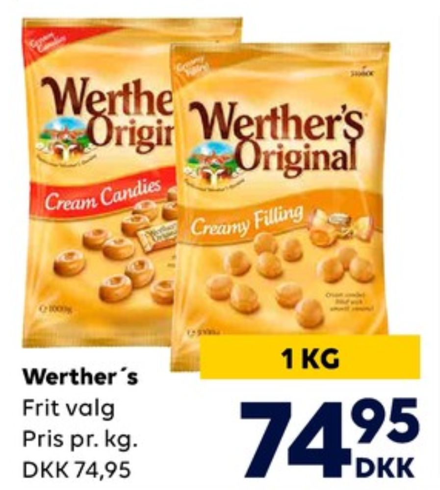 Werthers Original, Karameller Cream Candies