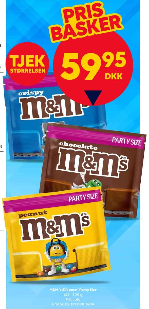 M&Ms, Chokoladepastiller Peanut